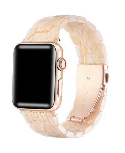 Posh Tech Women's Claire Resin Band For Apple Watch Size-42mm,44mm,45mm,49mm In Light Moch