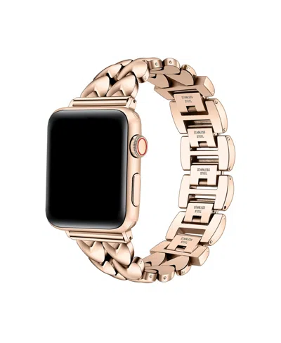 Posh Tech Crush Steel Band For Apple Watch 44,45,46,49mm In Rose Gold