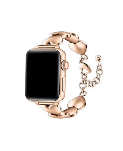 Posh Tech Lover Stainless Steel Band For Apple Watch 40,41,42mm In Rose Gold