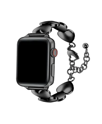 Posh Tech Aphrodite Stainless Steel Band For Apple Watch 44,45,46,49mm In Black