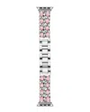 Posh Tech Women's Stainless Steel & Rope Detail Band For Apple Watch