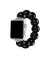 Posh Tech Violet Faux Pearl Band For Apple Watch 44,45,46,49mm In Black