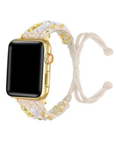 Posh Tech Womens Gemma Weave Band For Apple Watch Collection In Black