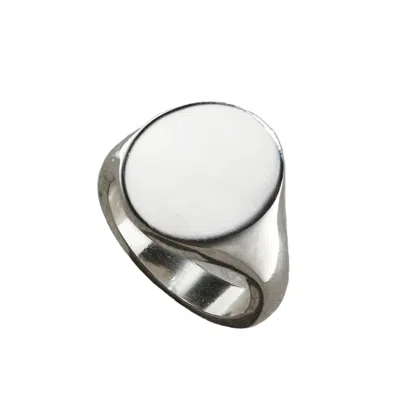 Posh Totty Designs Men's Sterling Silver Men's Chunky Oval Signet Ring