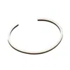 Posh Totty Designs Men's Textured Slim Silver Cuff In Silver