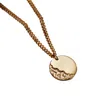 Posh Totty Designs Men's Yellow Gold Strata Disc Necklace In Gold