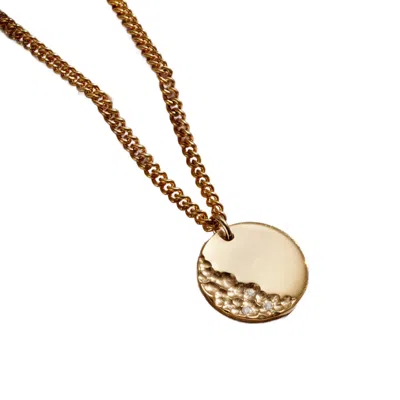 Posh Totty Designs Men's Yellow Gold Strata Disc Necklace