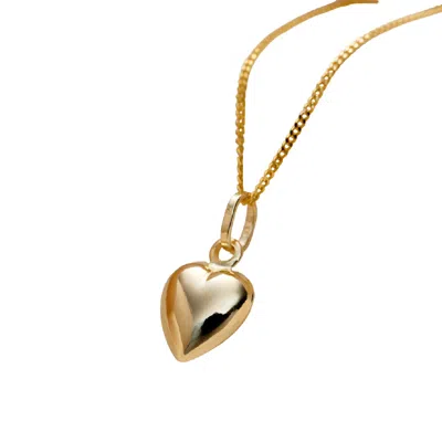 Posh Totty Designs Women's 9ct Gold Heart Charm Necklace