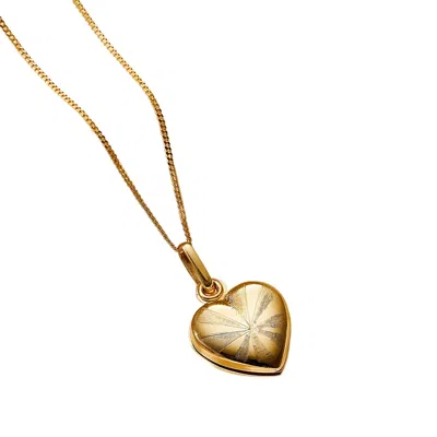 Posh Totty Designs Women's 9ct Gold Petite Heart Locket