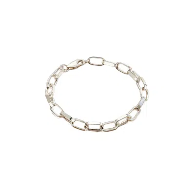 Posh Totty Designs Women's Chunky Silver Chain Link Bracelet In Metallic
