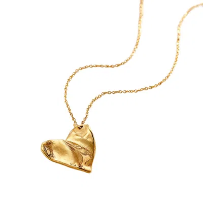 Posh Totty Designs Women's Fortune Gold Heart Charm Necklace