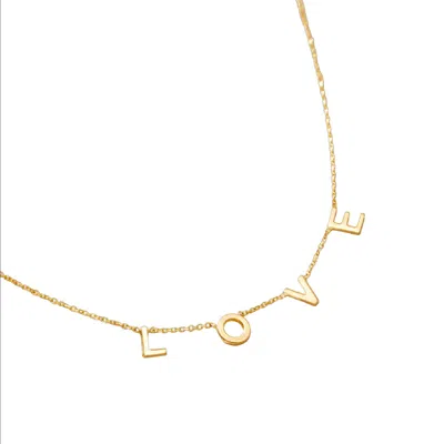 Posh Totty Designs Women's Gold Love Necklace