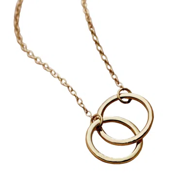 Posh Totty Designs Women's Gold Medium Double Hoop Necklace