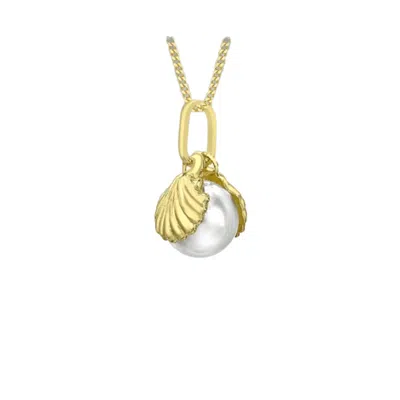 Posh Totty Designs Women's Gold Pearl & Shell Charm Bracelet
