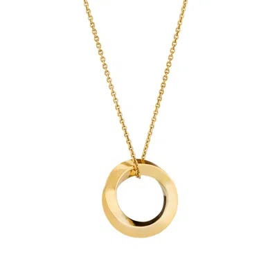 Posh Totty Designs Women's Gold Plated Forever Circle Mobius Necklace