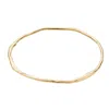 Posh Totty Designs Women's Gold Plated Molten Bangle In Gold