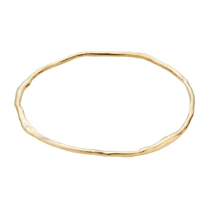 Posh Totty Designs Women's Gold Plated Molten Bangle