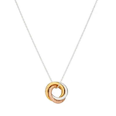 Posh Totty Designs Women's Gold / Rose Gold / Silver Mixed Gold Mini Russian Ring Necklace In Multi