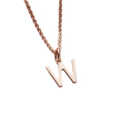 Posh Totty Designs Women's Rose Gold Plated Letter Initial Necklace