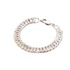 Posh Totty Designs Women's Round Link Curb Chain Silver Bracelet In Gold