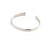 Posh Totty Designs Women's Silver Column Open Cuff Bangle