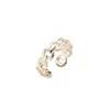 Posh Totty Designs Women's Silver Curb Link Open Ring
