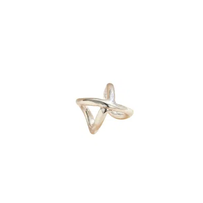 Posh Totty Designs Women's Silver Delta Ear Cuff