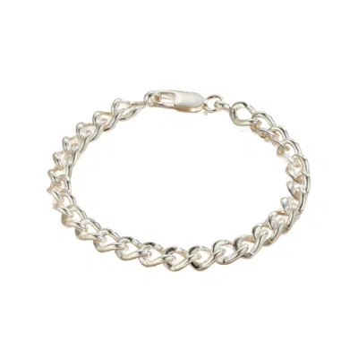 Posh Totty Designs Women's Silver Medium Curb Chain Bracelet