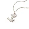 Posh Totty Designs Women's Silver Rope And Anchor Charm Necklace