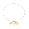 Posh Totty Designs Women's Silver Textured Mixed Gold Sun Moon & Star Bracelet In Silver