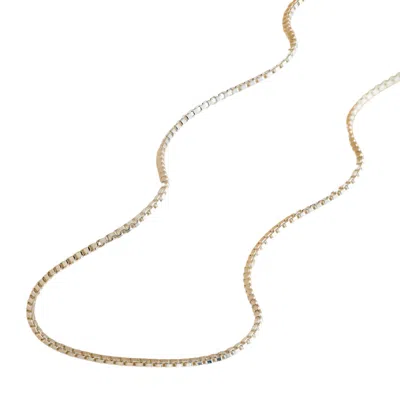 Posh Totty Designs Women's Sterling Silver Box Chain Necklace In Gold