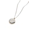 Posh Totty Designs Women's Sterling Silver Circle Chakra Locket Necklace In Metallic