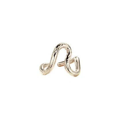 Posh Totty Designs Women's Sterling Silver Confetti Diamond Squiggle Ring