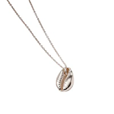 Posh Totty Designs Women's Sterling Silver Cowrie Shell Necklace In Multi