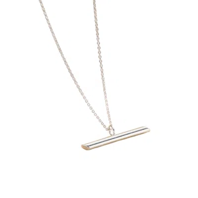 Posh Totty Designs Women's Sterling Silver Flow T Bar Necklace