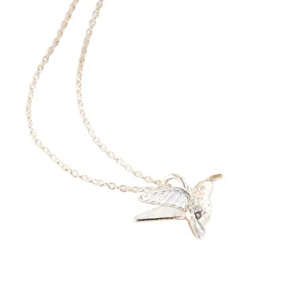 Posh Totty Designs Women's Sterling Silver Hummingbird Pendant Necklace