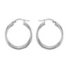 Posh Totty Designs Women's Sterling Silver Large Interlinking Hoop Creole Earrings In Metallic