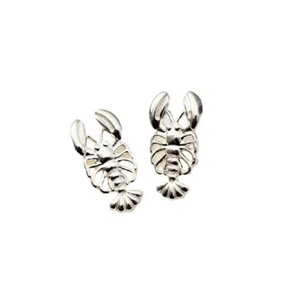 Posh Totty Designs Women's Sterling Silver Lobster Stud Earrings In Metallic