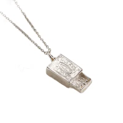 Posh Totty Designs Women's Sterling Silver Match Box Charm Necklace