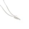 Posh Totty Designs Women's Sterling Silver Mini Paper Plane Charm Necklace In Metallic