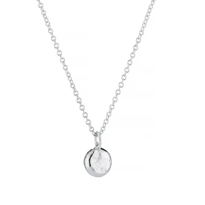 Posh Totty Designs Women's Sterling Silver Molten Orb Necklace In White