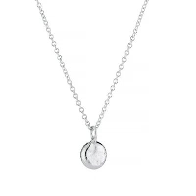 Posh Totty Designs Women's Sterling Silver Molten Orb Necklace In Metallic
