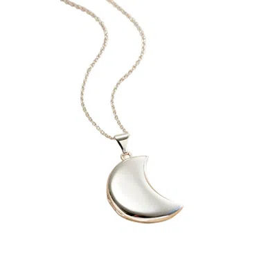 Posh Totty Designs Women's Sterling Silver Moon Locket