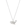 Posh Totty Designs Women's Sterling Silver Mummy & Baby Whale Charm Necklace In Metallic