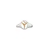 Posh Totty Designs Women's Sterling Silver Oval Kintsugi Signet Ring In Metallic