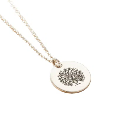 Posh Totty Designs Women's Sterling Silver Peacock Spirit Animal Necklace In Gold