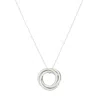 Posh Totty Designs Women's Sterling Silver Russian Ring Necklace In Silver