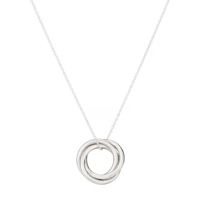 Posh Totty Designs Women's Sterling Silver Russian Ring Necklace In White