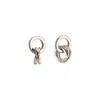 Posh Totty Designs Women's Sterling Silver Two Ring Russian Charm Studs