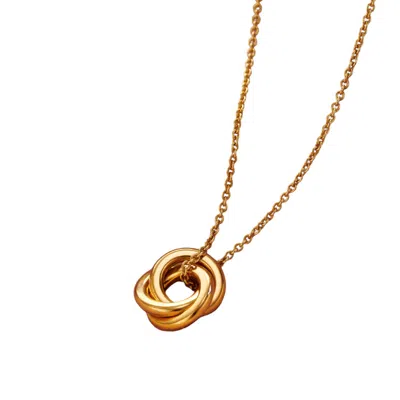 Posh Totty Designs Women's Yellow Gold Plated Baby Russian Ring Necklace
